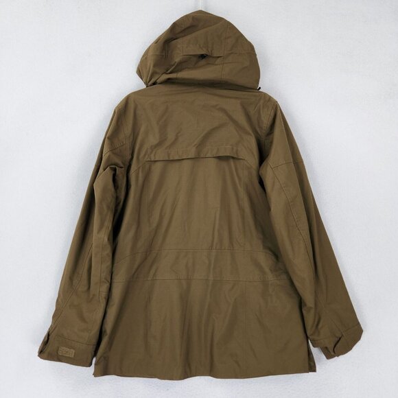 Eddie Bauer Jacket Mens Small Green Sport Shop Weather Edge Hooded Field Utility - Picture 15 of 16